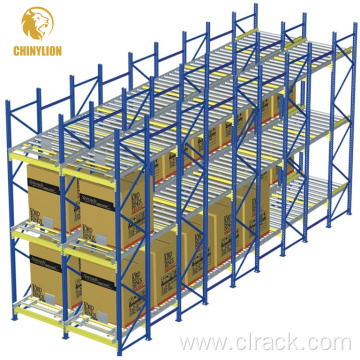 Pallet Flow Rack System For Warehouse